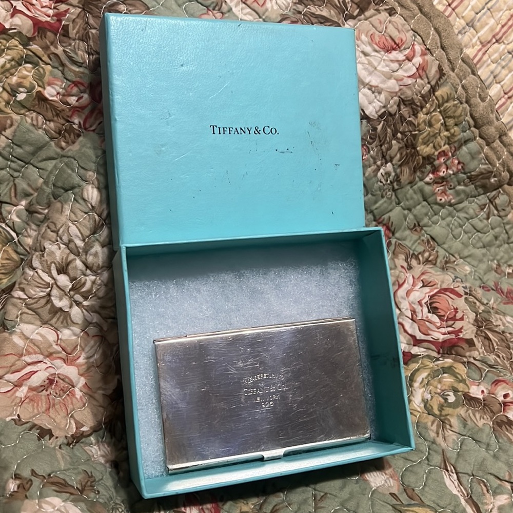 TIFFANY & CO STERLING SILVER BUSINESS CARD HOLDER